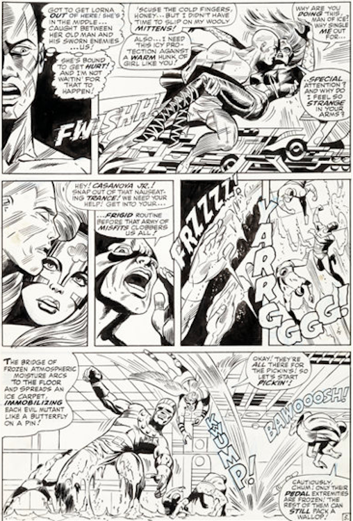 X-Men #51 Page 5 by Jim Steranko sold for $21,510. Click here to get your original art appraised.