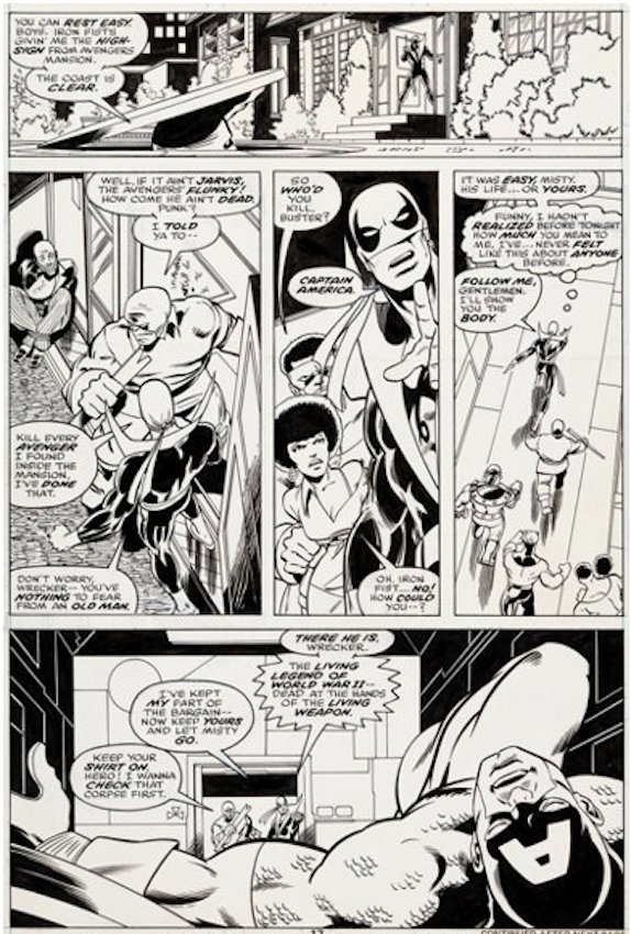 Iron Fist #12 Page 17 by John Byrne sold for $7,500. Click here to get your original art appraised.