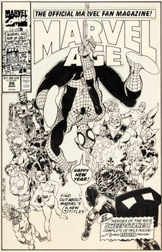 Marvel Age #86 Cover Art by John Byrne sold for $13,800. Click here to get your original art appraised.