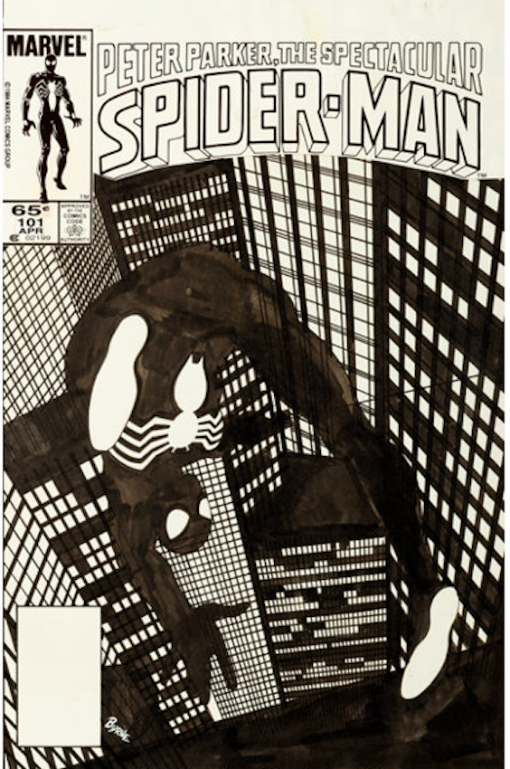 Spectacular Spider-Man #101 Cover Art by John Byrne sold for $90,000. Click here to get your original art appraised.
