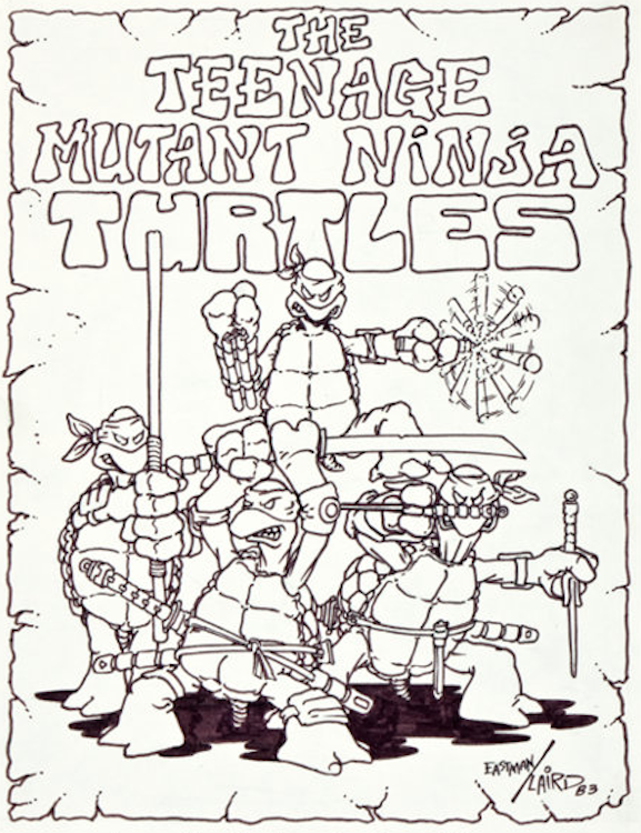 First Ever Drawing of The Teenage Mutant Ninja Turtles by Kevin Eastman sold for $71,100. Click here to get your original art appraised.