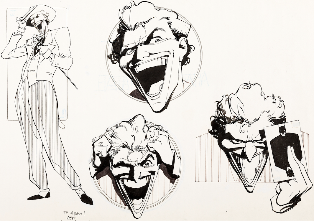 Joker Merchandising Illustration by Kyle Baker sold for $3,840. Click here to get your original art appraised.