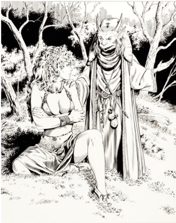 Silver and Steel Illustration by Larry Elmore sold for $260. Click here to get your original art appraised.