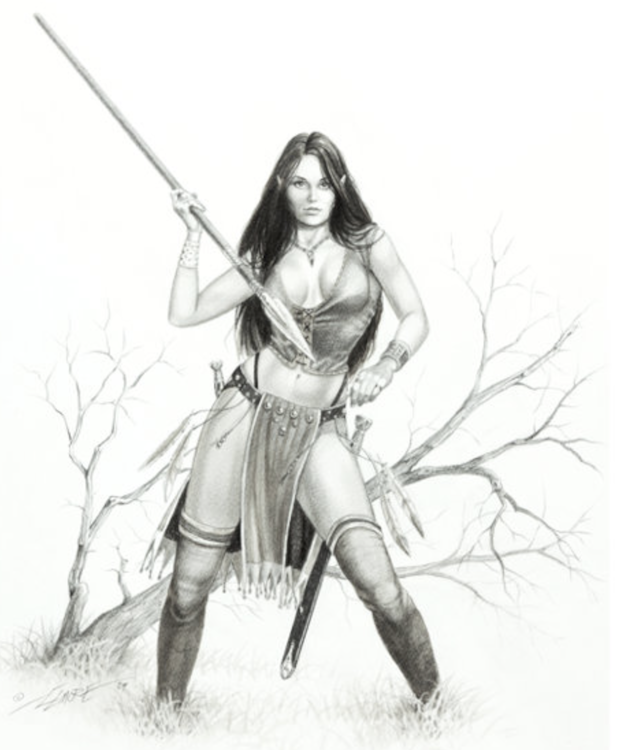 The Guardian Illustration by Larry Elmore sold for $215. Click here to get your original art appraised.