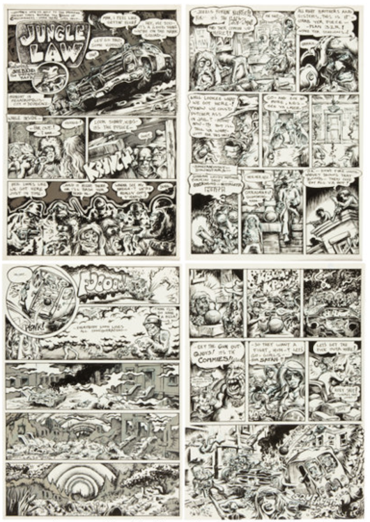 Jungle Law Complete 4-Page Story by Larry Welz sold for $480. Click here to get your original art appraised.