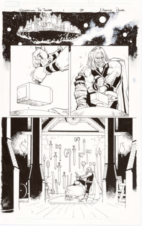 Generations: The Thunder #1 Page 27 by Mahmud Asrar sold for $240. Click here to get your original art appraised.