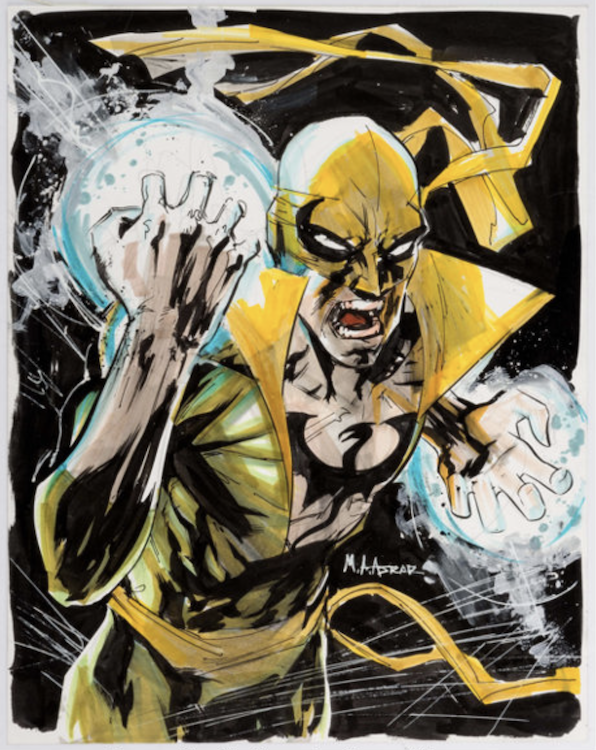 Iron Fist Illustration by Mahmud Asrar sold for $110. Click here to get your original art appraised.