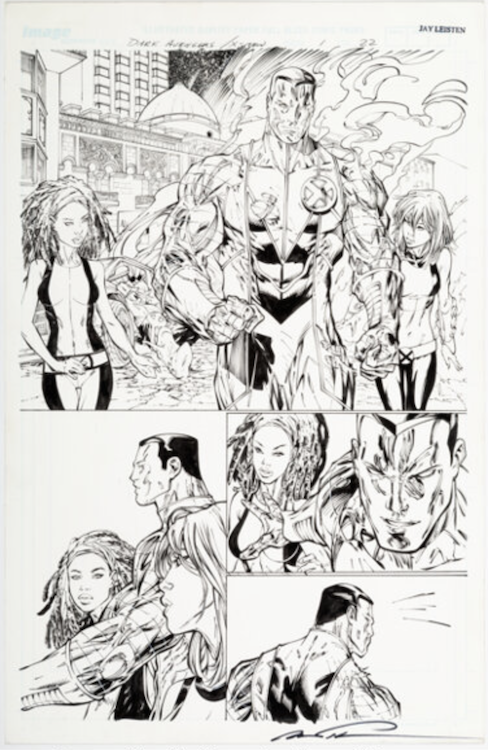 Dark Avengers / Uncanny X-Men: Utopia #1 Page 22 by Marc Silvestri sold for $3,360. Click here to get your original art appraised.