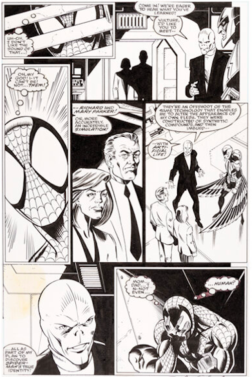 The Amazing Spider-Man #388 Page 10 by Mark Bagley sold for $2,400. Click here to get your original art appraised.