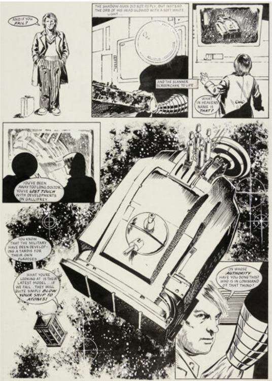 Doctor Who Monthly #73 Page 4 by Mick Austin sold for $275. Click here to get your original art appraised.