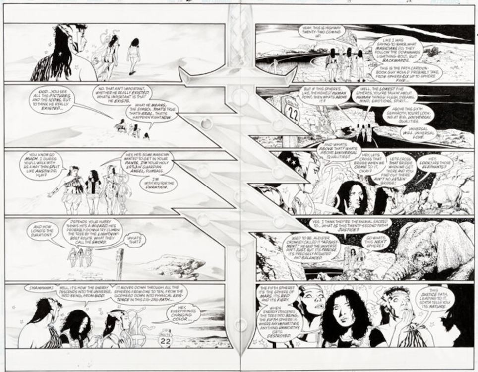 Promethea #17 Page 22-23 by Mick Gray sold for $1,140. Click here to get your original art appraised.