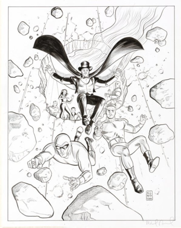 Defenders of the Earth Collectible Card Illustration by Mike Allred sold for $780. Click here to get your original art appraised.