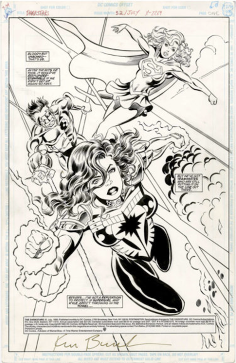 Darkstars #32 Splash Page 1 by Mike Collins sold for $165. Click here to get your original art appraised.