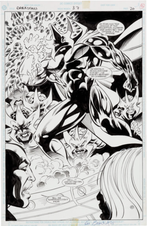 Darkstars #37 Splash Page 20 by Mike Collins sold for $50. Click here to get your original art appraised.
