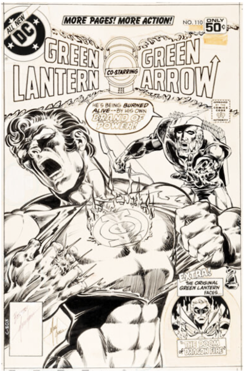 Green Lantern / Green Arrow #110 Cover Art by Mike Grell sold for $26,400. Click here to get your original art appraised.