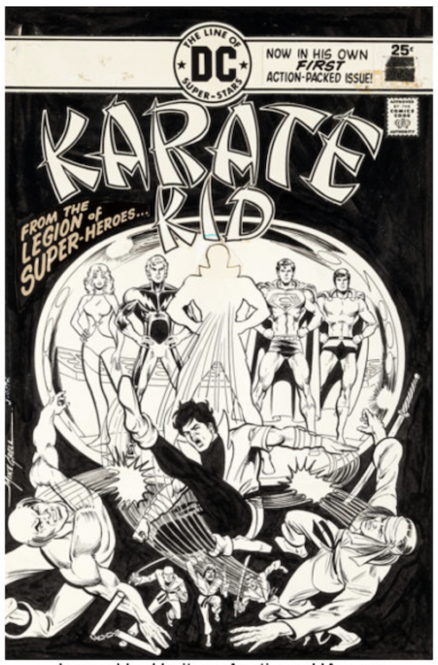 Karate Kid #1 Cover Art by Mike Grell sold for $10,160. Click here to get your original art appraised.