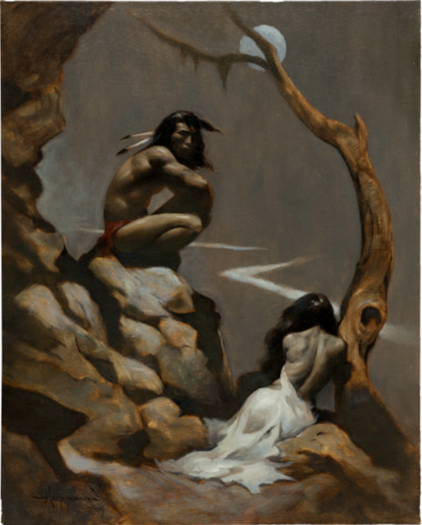 Brave and Damsel Painting by Mike Hoffman sold for $1,435. Click here to get your original art appraised.