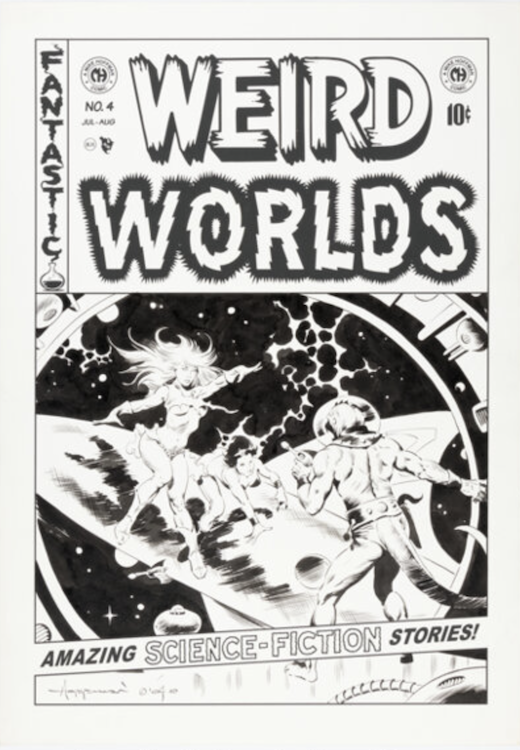 Weird Worlds #4 Cover Art by Mike Hoffman sold for $780. Click here to get your original art appraised.
