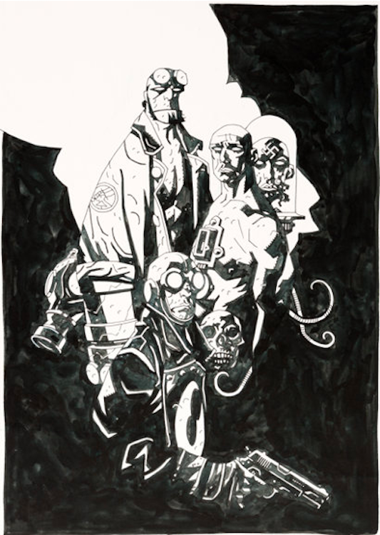 Hellboy Conqueror Worm Related Illustration by Mike Mignola sold for $9,560. Click here to get you original art appraised.