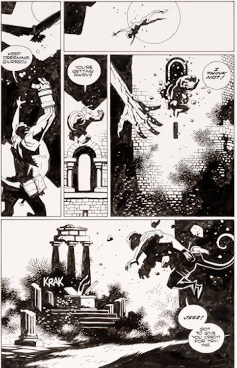 Hellboy: Wake the Devil #3 Page 6 by Mike Mignola sold for $10,755. Click here to get your original art appraised.