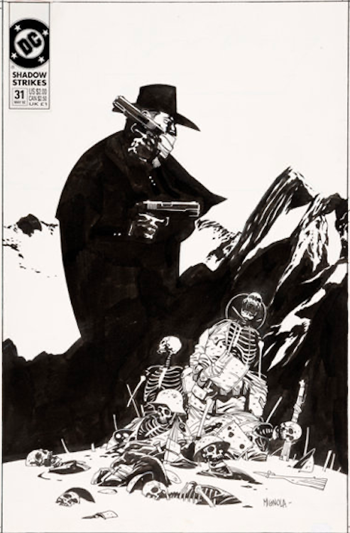 The Shadow Strikes #31 Cover Art by Mike Mignola sold for $21,100. Click here to get your original art appraised.