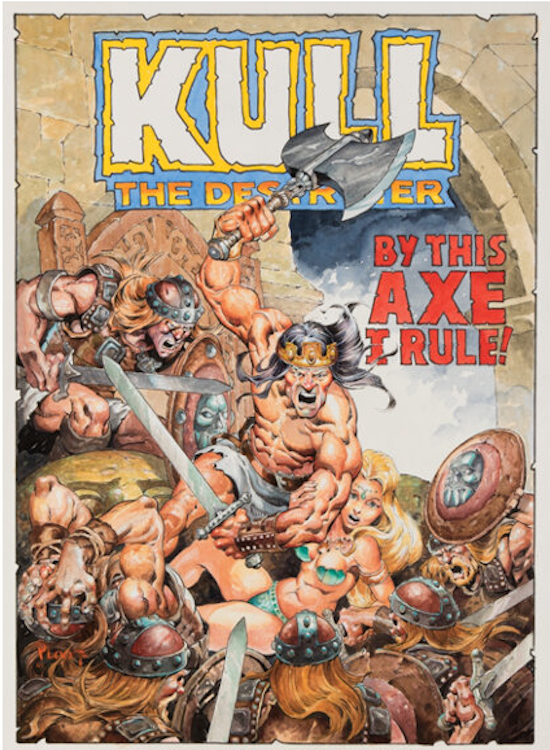 Kull the Destroyer #11 Cover Art Recreation by Mike Ploog sold for $4,160. Click here to get your original art appraised.