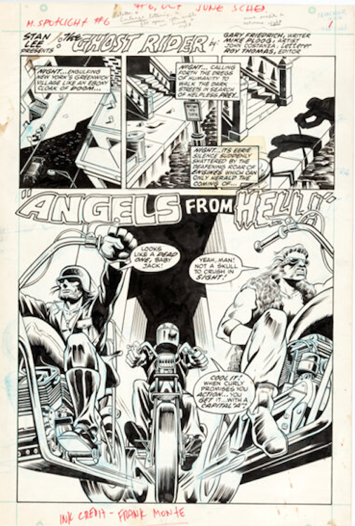 Marvel Spotlight #6 Page 1 by Mike Ploog sold for $1,560. Click here to get your original art appraised.