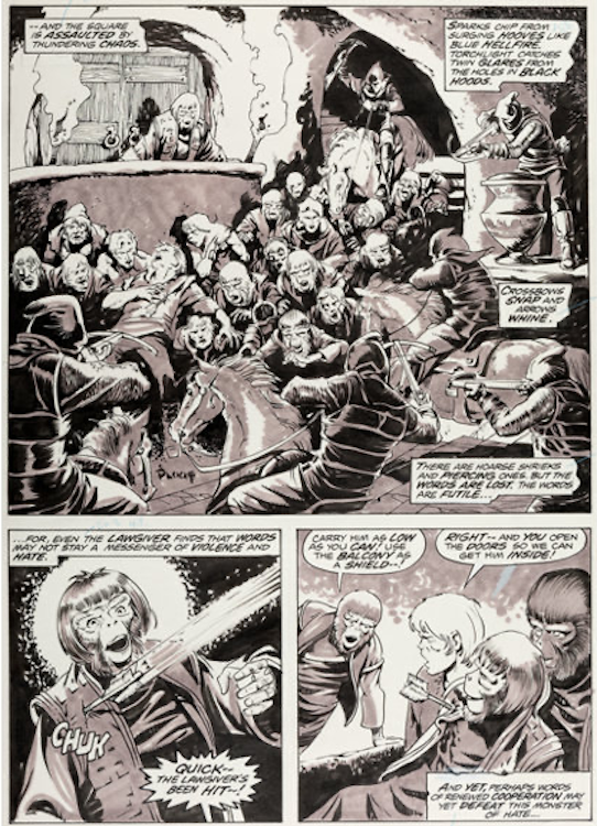 Planet of the Apes #11 Page 25 by Mike Ploog sold for $1,080. Click here to get your original art appraised.