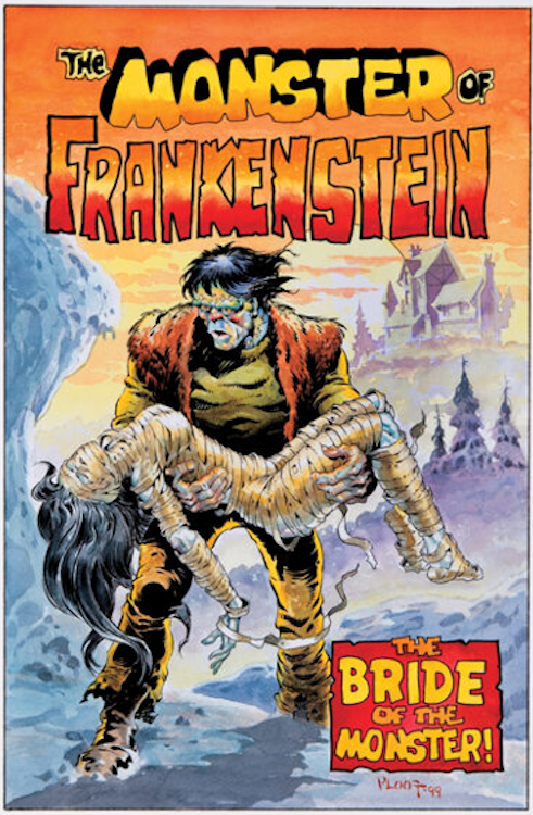 The Monster of Frankenstein #2 Cover Art Recreation by Mike Ploog sold for $2,880. Click here to get your original art appraised.