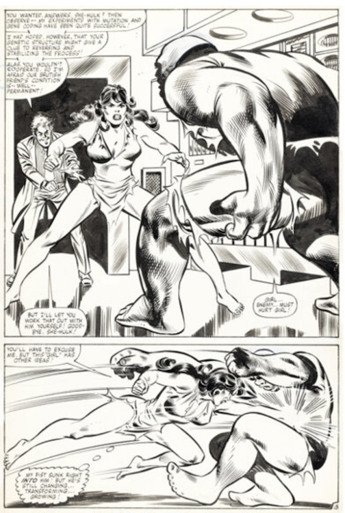 The Savage She-Hulk #19 Page 13 by Mike Vosburg sold for $3,720. Click here to get your original art appraised.
