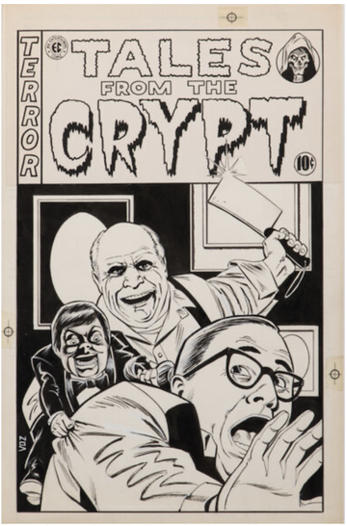 Tales From the Crypt T.V. Series Cover Art by Mike Vosburg sold for $1,665. Click here to get your original art appraised.