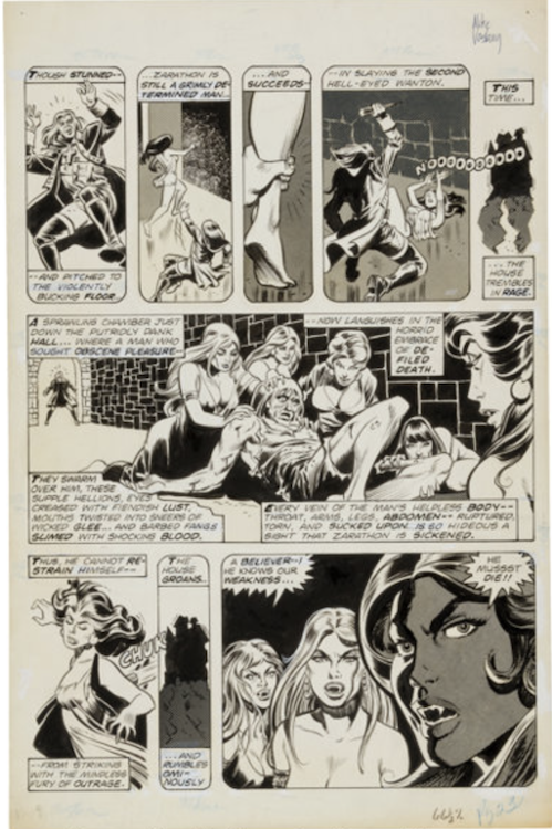 Vampire Tales #10 Page 23 by Mike Vosburg sold for $390. Click here to get your original art appraised.