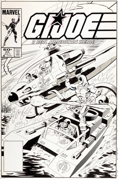 G.I. Joe: A Real American Hero #25 Cover Art by Mike Zeck sold for $21,000. Click here to get your original art appraised.