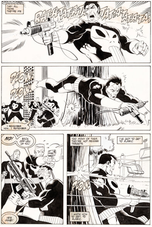 The Punisher #4 Page 16 by Mike Zeck sold for $33,600. Click here to get your original art appraised.