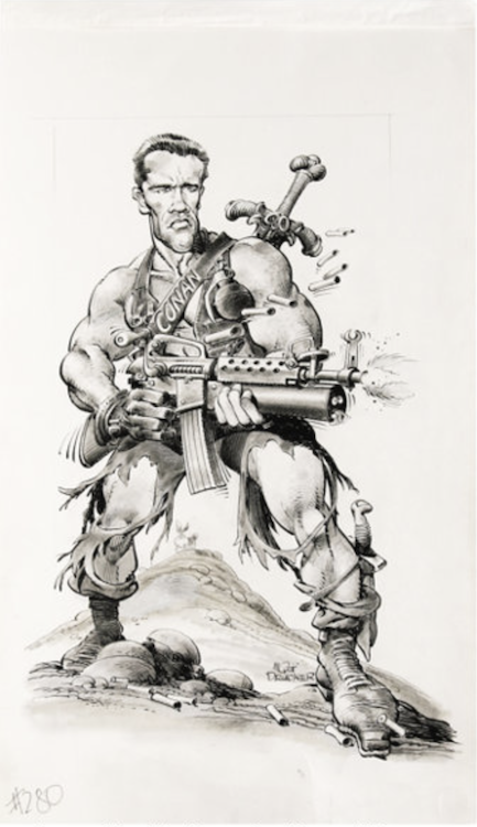 MAD Magazine #280 Arnold Shwarzenegger Illustration by Mort Drucker sold for $3,585. Click here to get your original art appraised.