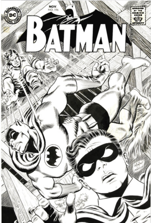 Batman #196 Cover Art by Murphy Anderson sold for $59,750. Click here to get your original art appraised.