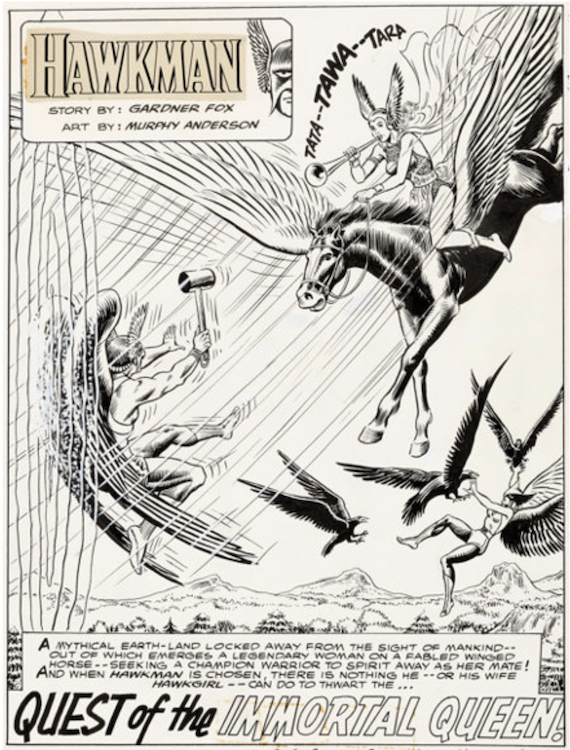 Hawkman #13 Complete 24-Page Story by Murphy Anderson sold for $40,800. Click here to get your original art appraised.