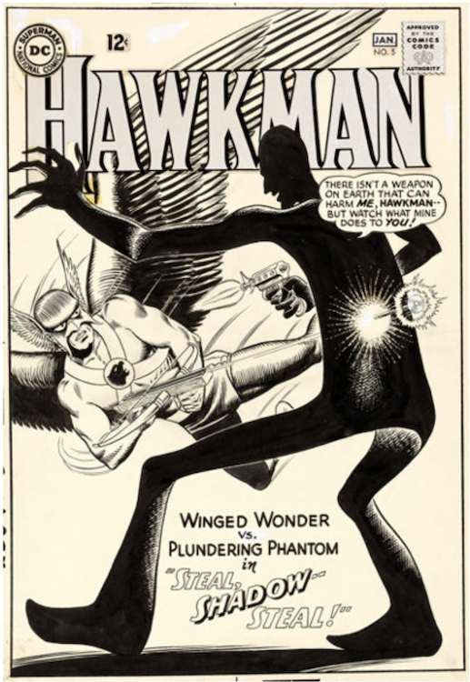 Hawkman #5 Cover Art by Murphy Anderson sold for $45,600. Click here to get your original art appraised.