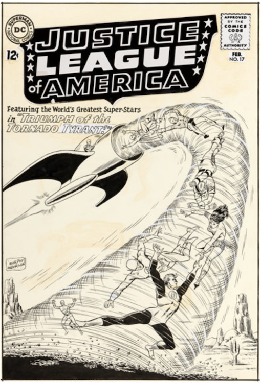 Justice League of America #17 Cover Art by Murphy Anderson sold for $59,750. Click here to get your original art appraised.
