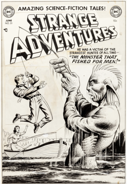 Strange Adventures #21 Cover Art by Murphy Anderson sold for $22,800. Click here to get your original art appraised.