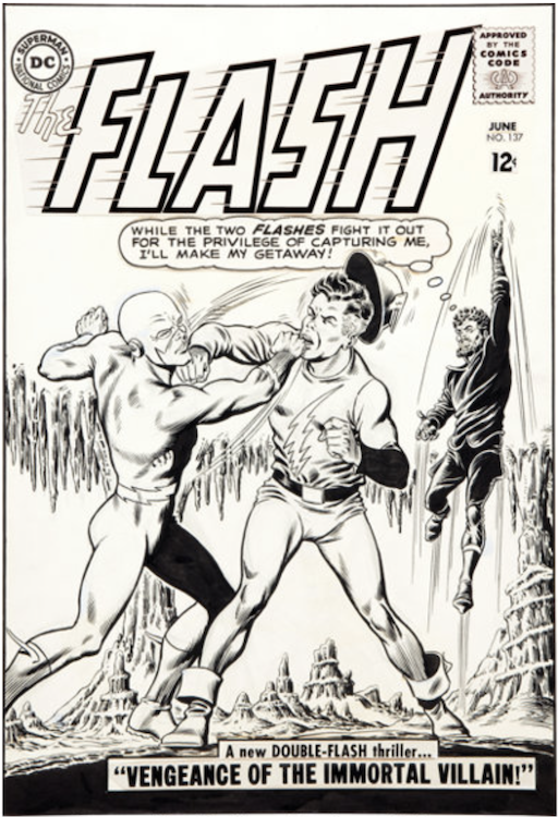 The Flash #137 Cover Art by Murphy Anderson sold for $167,000. Click here to get your original art appraised.