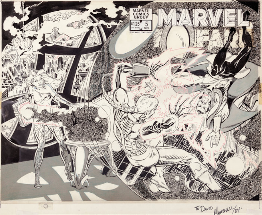 Marvel Fanfare Wraparound Cover Art by P. Craig Russell sold for $8,960. Click here to get your original art appraised.