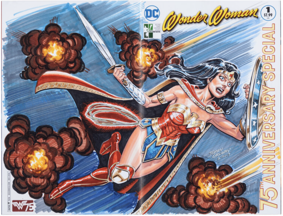 Wonder Woman 75th Anniversary Special #1 Wraparound Variant Cover Art by Rafael Albuquerque sold for $1,920. Click here to get your original art appraised.
