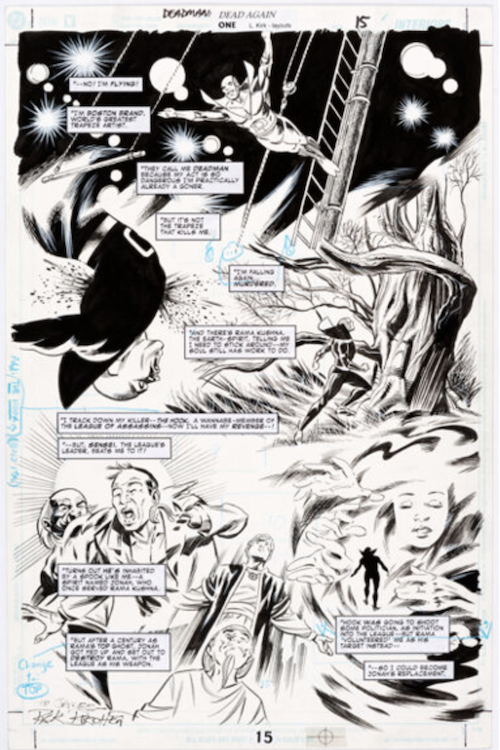 Deadman: Dead Again #1 Page 15 by Rick Burchett sold for $460. Click here to get your original art appraised.