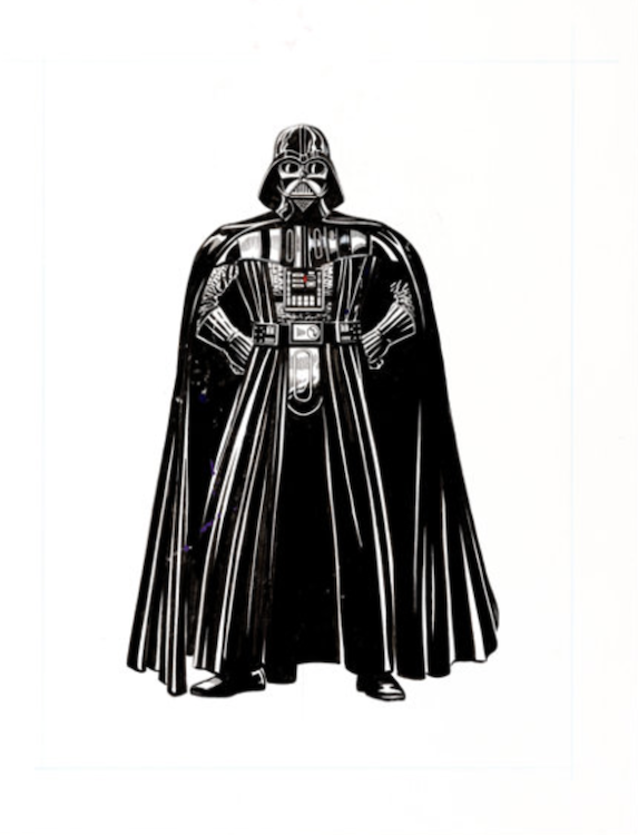 Darth Vader Style Guide Illustration by Rick Hoberg sold for $1,135. Click here to get your original art appraised.