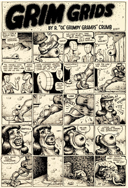 Mondo Snarfo Grim Grids Cover Art by Robert Crumb sold for $131,450. Click here to get your original art appraised.