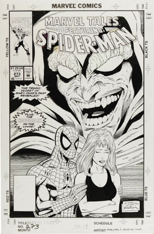Marvel Tales #273 Cover Art by Ron Lim sold for $1,790. Click here to get your original art appraised.