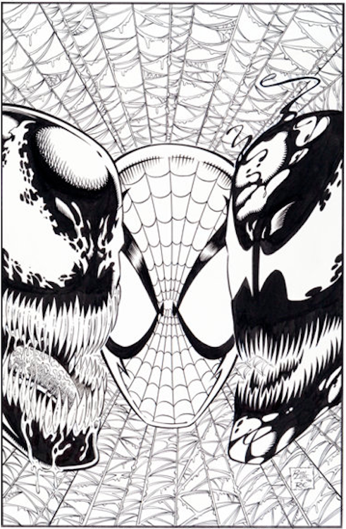 Maximum Carnage Paperback Cover Art by Ron Lim sold for $3,880. Click here to get your original art appraised.
