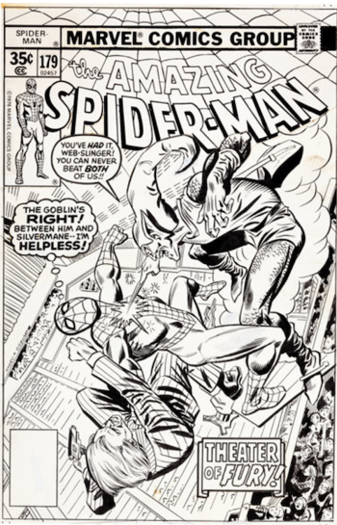 The Amazing Spider-Man #179 Cover Art by Ross Andru sold for $43,020. Click here to get your original art appraised.