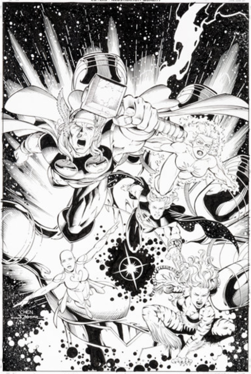 Avengers Infinity #1 Cover Art by Sean Chen sold for $3,600. Click here to get your original art appraised.